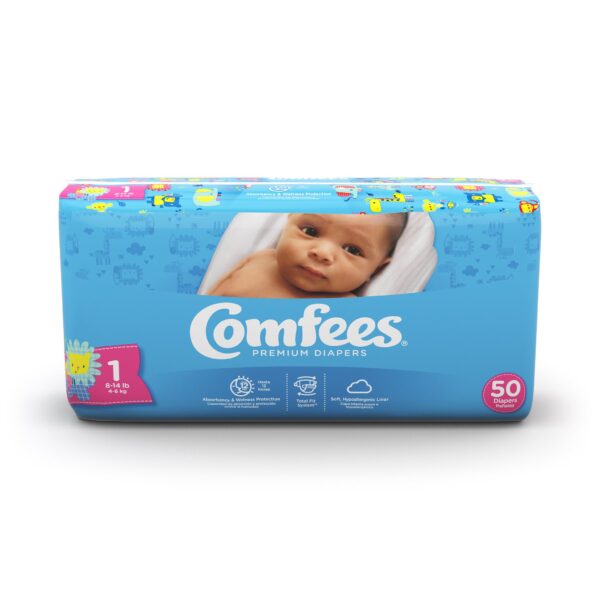 Comfees Premium Baby Diapers - Size 1