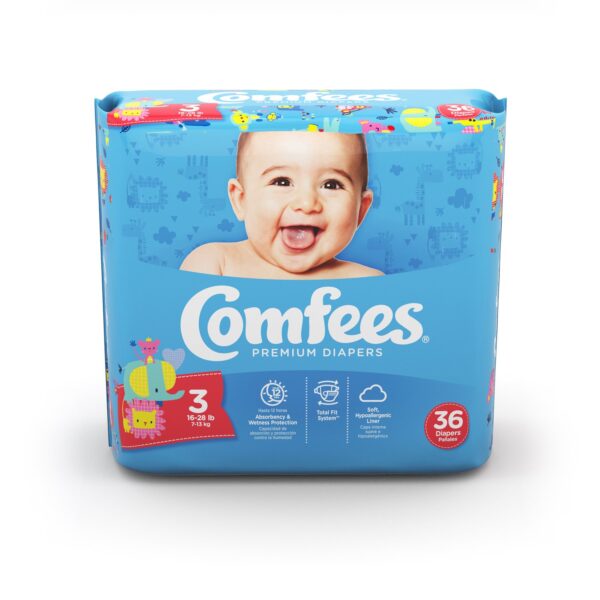 Comfees Premium Baby Diapers - Size 3