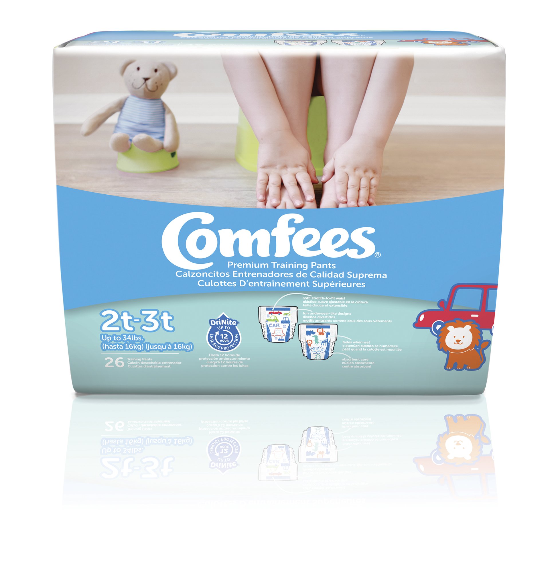 Buy Potty Training Diapers Online, Comfees Training Pants - Size 2T-3T-Boys