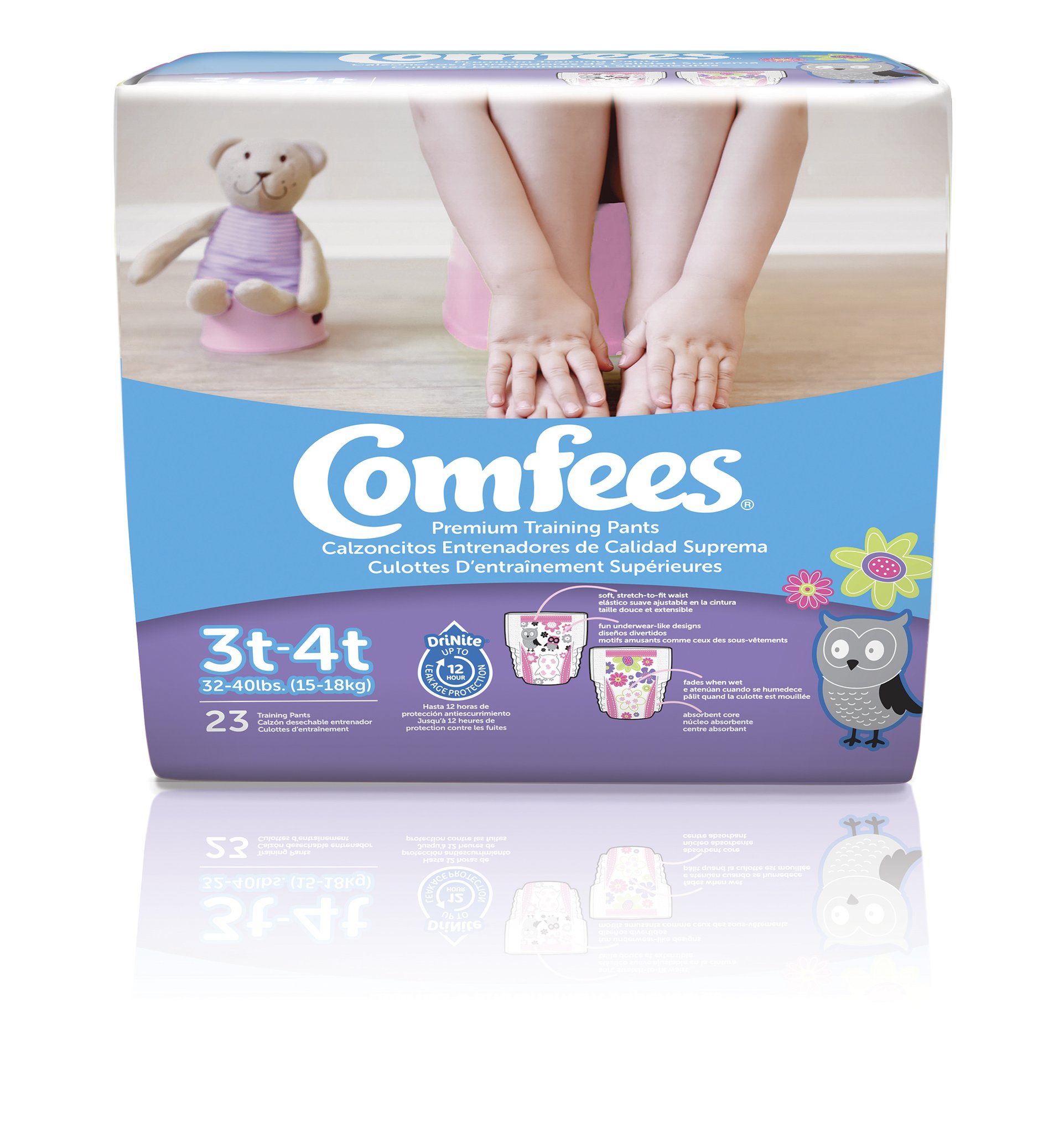Buy Potty Training Diapers, Comfees Training Pants - Size 3T-4T-Girls