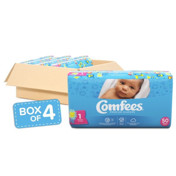 Comfees Premium Baby Diapers - Size 1 - Sebcare