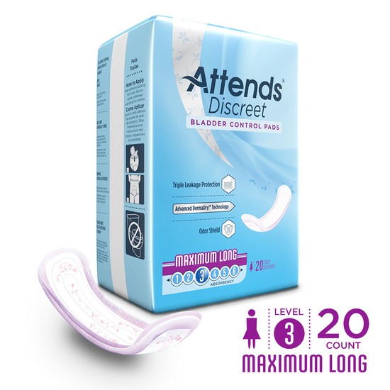 Laugh Go mad Restrict Buy Female Incontinence Pads Online | Attends Discreet Maximum Long – Size  14.5 | Sebcare