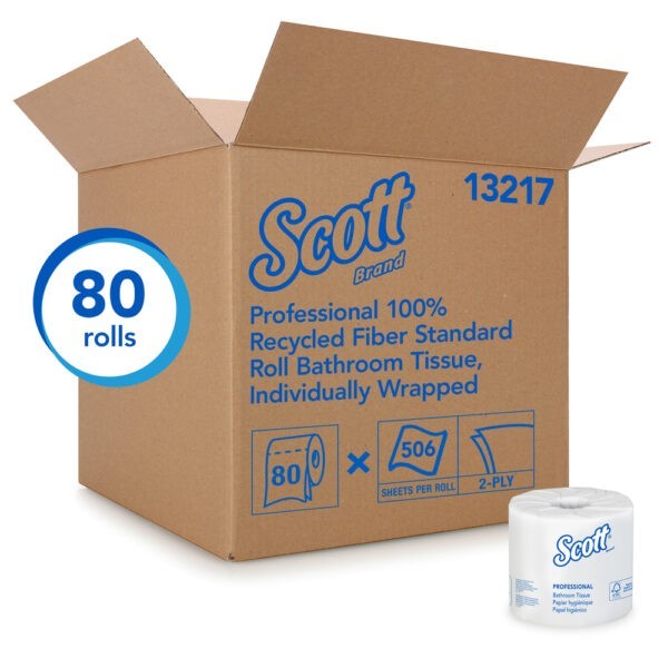 Scott Bathroom Tissue 2ply 80 Rolls X 506 - Sebcare