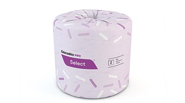 Cascades PRO Select Standard Bath Tissue, 2 ply, 500 Sheets, White, 48/Case